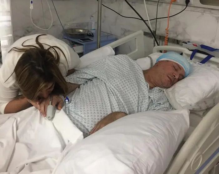 إيمان البحر درويش في فراش المرض