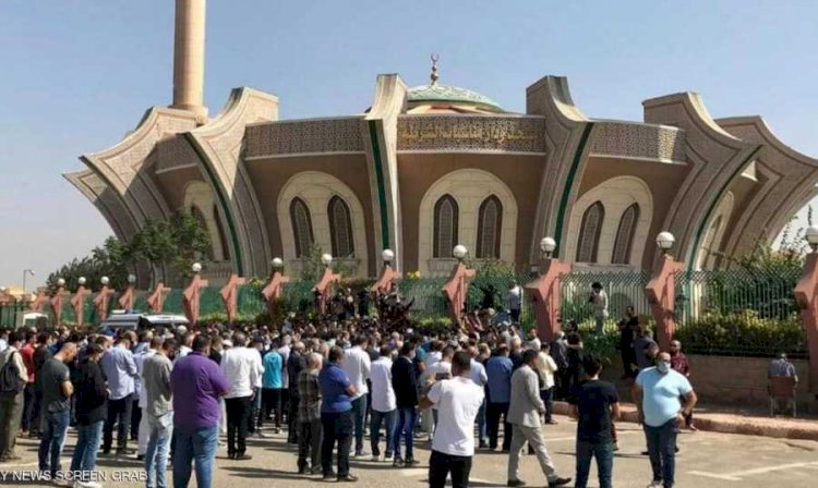 صورة من وداع الفنان محمود ياسين