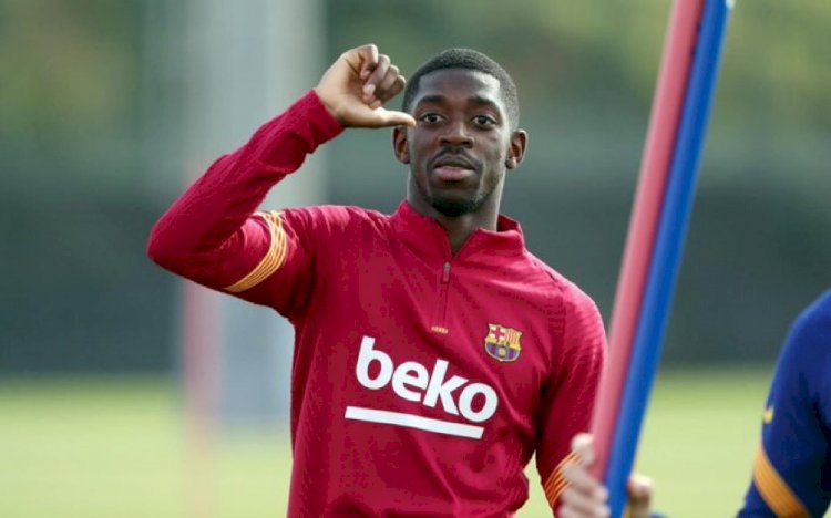 عثمان ديمبيلي ‏ لاعب كرة قدم فرنسي ومركز الهجوم في برشلونة