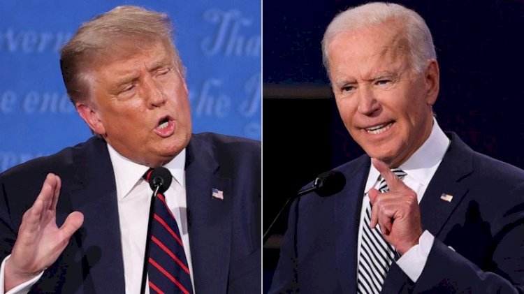الرئيس الأمريكي جو بايدن وسلفه دونالد ترامب