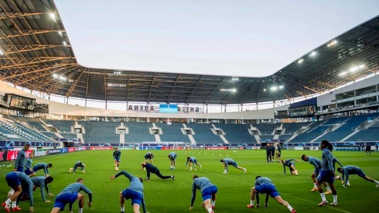 جانب من تمارين للاعبي نادي دينامو كييف. أرشيفية