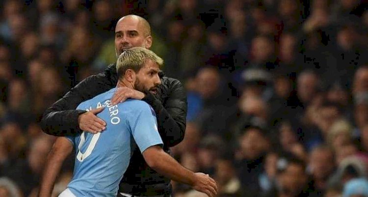 بيب غوارديولا وسيرجيو أغويرو