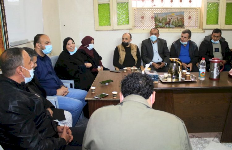 قيادة حركة فتح ساحة ومحافظة غزة تزور جمعية جذور الزيتون