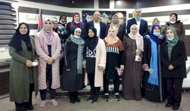 قيادة تيار الاصلاح الديمقراطي بحركة فتح في زيارة تفقدية لمجلس المرأة ساحة غزة