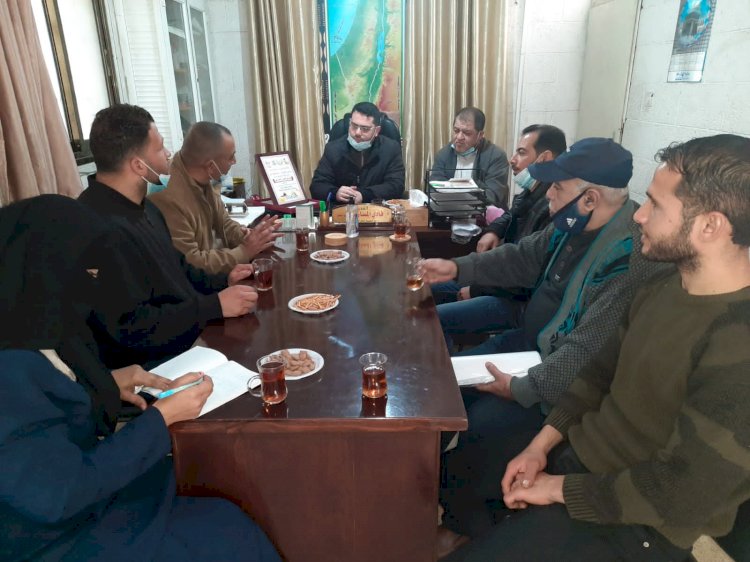 مجلس العمال ينفذ زيارة إلى مكتب العمل في محافظة رفح