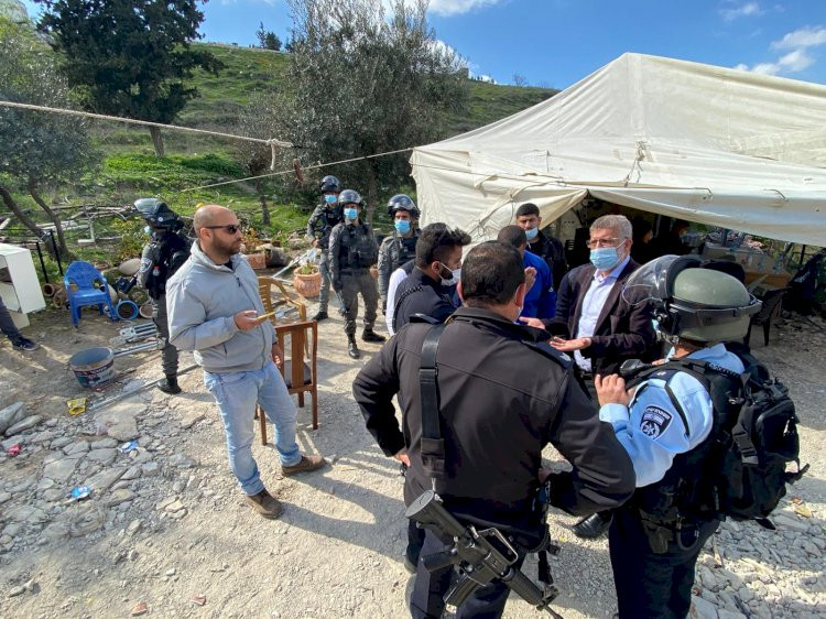 خيمة التضامن مع عائلة عليان في القدس