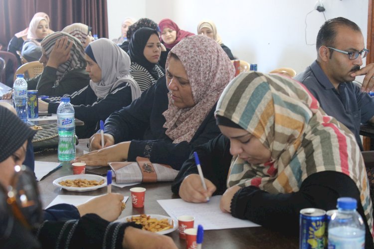 غزة:ورشة عمل داخل محافظة غزة