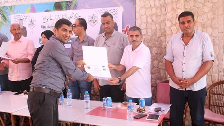 غزة:أثناء تكريم مجلس إعلام محافظة غزة