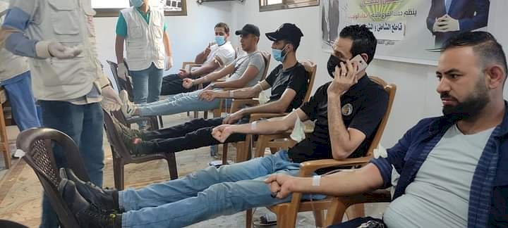 غزة:مجلس العمال داخل بنك الدم
