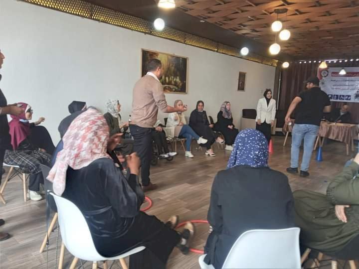 غزة:اياد الدريملي أمين سر مفوضية الإعلام اثناء برنامج أندية المناصرة الرقمية