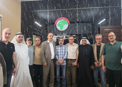 تيار الإصلاح الديمقراطي في ساحة غزة يهنئ (علي الحايك) بفوزه برئاسة جمعية رجال الأعمال الفلسطينيين 