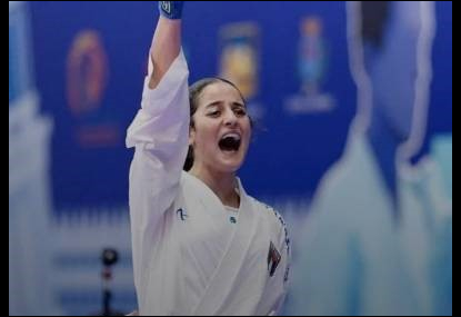 اللاعبة الفلسطينية مريم بشارات إلى نهائي بطولة العالم للكاراتيه