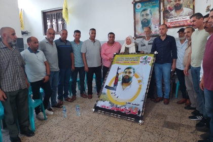 اللجنة الاجتماعية بمحافظة غزة  تحيي الذكرى 15  لاستشهاد صلاح العامودي