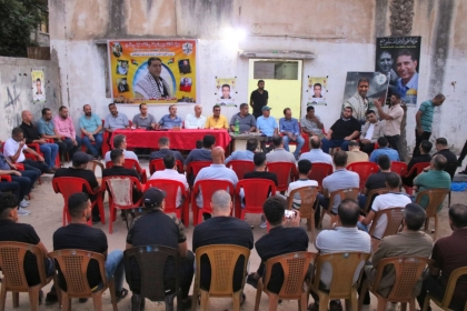 اللجنة الإجتماعية والشبيبة الفتحاوية بمحافظة غزة تنظم زيارة لمنزل الشهيد طارق سعد في الذكري الثالثة لإستشهاده