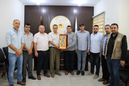 بالصور: لجنة العلاقات الوطنية بحركة فتح في ساحة غزة تُنظم زيارة لمكتب التنسيق الفصائلي