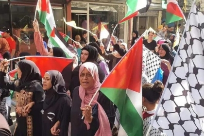 مسيرات جماهيرية دعما لنابلس والضفة بمختلف مناطق القطاع