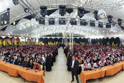 فيديو: مجلس المرأة بحركة فتح في ساحة غزة ينظم حفلاً لإحياء الذكرى ال ٣٤ لإعلان الاستقلال