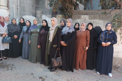 مجلس المرأة بحركة فتح في محافظة الشمال يقدم واجب العزاء في ضحايا حريق جباليا