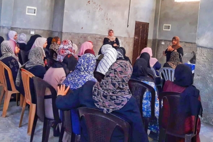 مجلس المرأة في حركة فتح بمحافظة غزة ينظم ورشة بعنوان "العنف ضد المرأة"