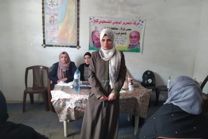 مجلس المرأة بمحافظة خانيونس ينفذ لقاءً صحياً بعنوان " الفايروس التنفسي المخلوي RSV ما بين الأعراض وسبل الوقاية"