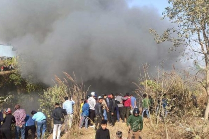 تحطم طائرة ركاب في نيبال على متنها 72 راكباً