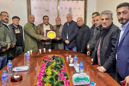 صور .. إصلاحي فتح بمحافظة غزة يهنئ نادي خدمات الشاطئ على صعوده للدوري  الممتاز