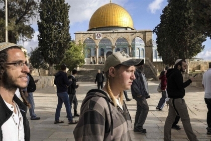 وسط حماية مشددة.. عشرات المستوطنين يقتحمون باحات الأقصى