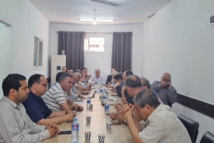 الحراك الصحفي النقابي يلتقي لجنة المتابعة للقوى الوطنية والإسلامية بغزة