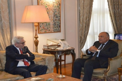 وزير الخارجية المصري يبحث العنف الإسرائيلي ضد الفلسطينيين مع وينسلاند