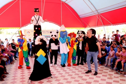 بالصور.. لجنة الأشبال والزهرات تنظم "كرنفال السعادة" الترفيهي في رفح