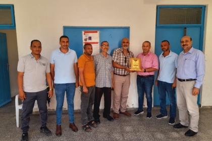 ملف الأونروا في لجنة اللاجئين بساحة غزة يستكمل زياراته الميدانية لموظفي ومقرات الأونروا في القطاع