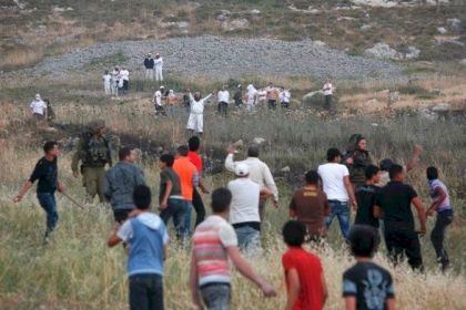 إصابات خلال مواجهات مع الاحتلال جنوب وشرق نابلس