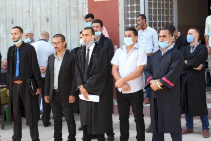 بالصور..وقفة لجنة المكاتب الحركية للمحامين بحركة فتح ساحة غزة   ضد الاعتقالات السياسية بالمحافظات الشمالية