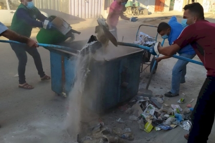 اختتام حملة تنظيف مخيمات الوسطى