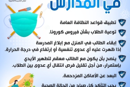 الشبيبة الفتحاوية تُصدر نشرة بكيفية الوقاية والحماية من كورونا في المدارس