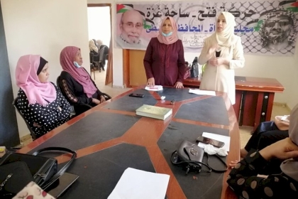 صور..لقاءً توعوياً لمجلس المرأة ساحة غزة حول  الكشف المبكر لسرطان الثدي  في المحافظة الوسطى