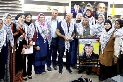 مجلس المرأة ينظم لقاءً سياسياً عن سيرة ومسيرة أبو عمار في ذكرى استش-هاده وذكرى الاستقلال الفلسطيني