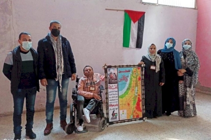 لجنة اللاجئين تزور فرقة رهف الفنية لذوي الهمم