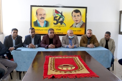 القيادي الفتحاوي جمال أبو حبل في زيارة تفقدية لمحافظة غزة