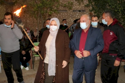 ايقاد شعلة انطلاقة حركة فتح الـ 56 في مختلف محافظات قطاع غزة