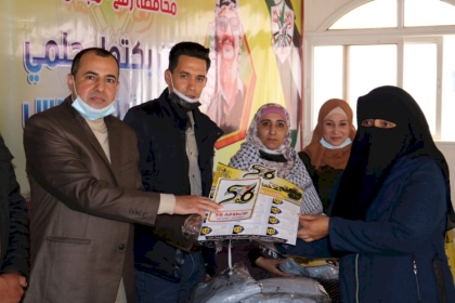 بالصور: محافظة رفح تكرم مجموعة من  الأخوات  الفاعلات على شرف ذكرى الانطلاقة المجيدة