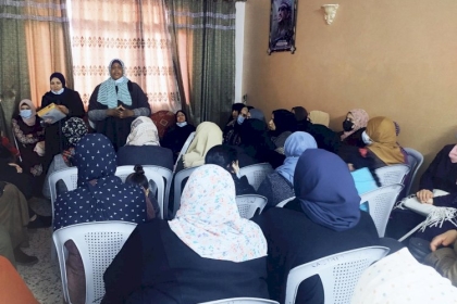مجلس المرأة بمحافظة غزة ينفذ ورشة  حول "دور المرأة في الانتخابات"