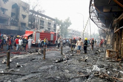 بالفيديو: وقوع انفجار انتحاري في العاصمة العراقية بغداد