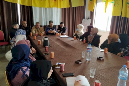 الشبيبة الفتحاوية بمحافظة الشمال تستكمل لقاءاتها حول الانتخابات