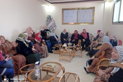 مجلس المرأة ساحة غزة  يزور القيادي خضر المجدلاوي بعد عودته لأرض الوطن
