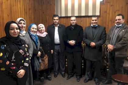 لجنة المكاتب الحركية تزور إدارة مدرسة عبد ربه الجرجاوي الخاصة