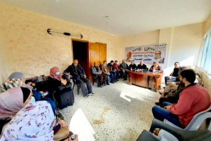 مجلس العمال في المحافظة الوسطى ينفذ  لقاءاً تحت عنوان العمال "نحو واقع افضل في المرحلة المقبلة"