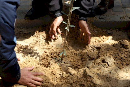 فيديو وصور.. تيار الإصلاح الديمقراطي بحركة فتح ساحة غزة يحيي يوم الأرض