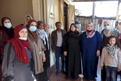 مجلس المرأة بمحافظة غزة يزور القيادي أبو خوصة بعد عودته لأرض الوطن