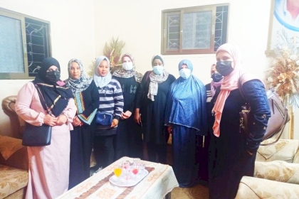 مجلس المرأة بمحافظة غزة ينفذ سلسلة من الزيارات الاجتماعية